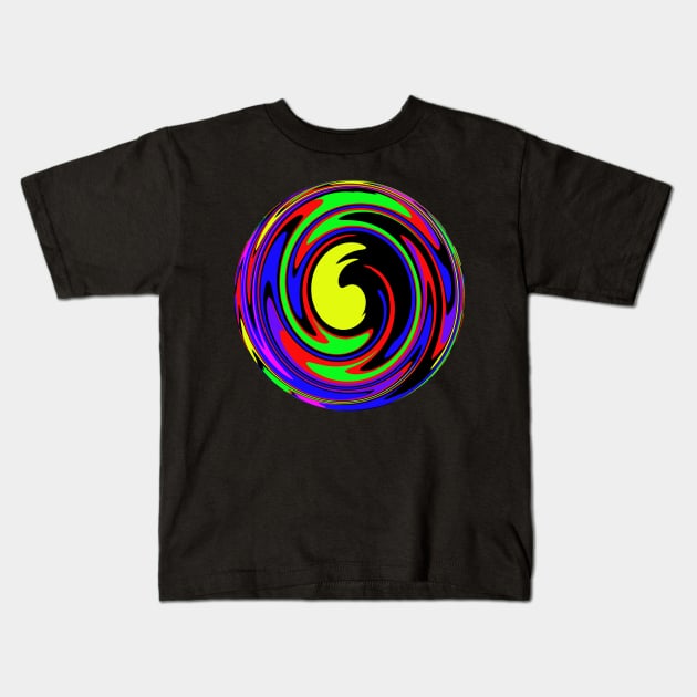 Twister Spinning Ball Kids T-Shirt by The Black Panther